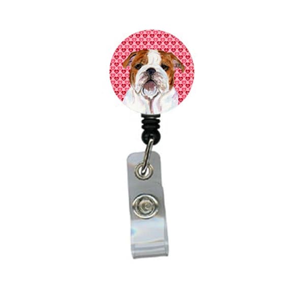 Teacher&Aposs Aid Bulldog English Retractable Badge Reel Or Id Holder With Clip TE3450758 - main